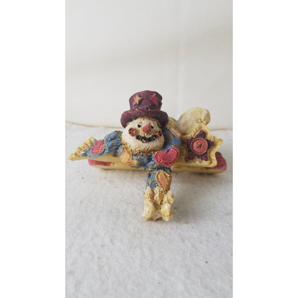 Snowman Stocking Hanger Christmas Collection Cottage Patchwork‎ Retro NWOT